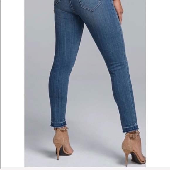 NYDJ Skinny Jeans W/ Released Hem sz 0 - Picture 3 of 9